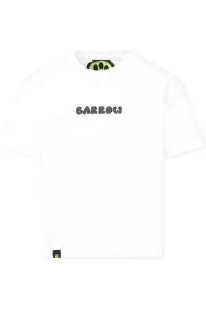 BARROW T-shirt bianca teddy upside down