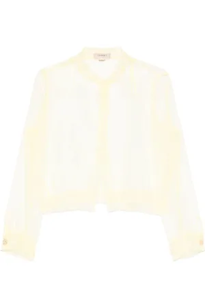 Twin-Set Giubbino in organza vaniglia