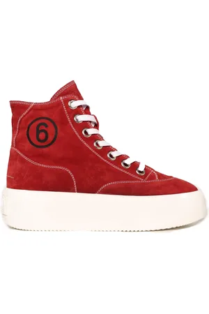 Maison Margiela Sneakers platform camoscio rosse