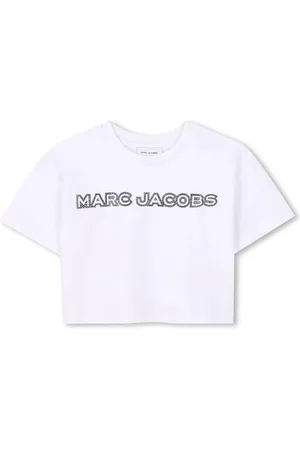 Marc Jacobs T-shirt bianca logo strass