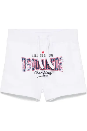 Dsquared2 Bermuda bianco college neonato