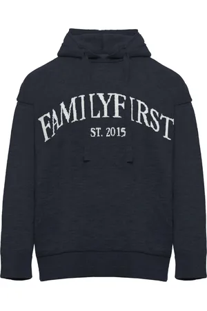 Family First Felpa in maglia logo ricamo