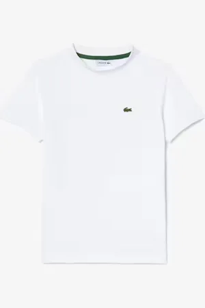 Lacoste T-shirt bianca logo ricamo