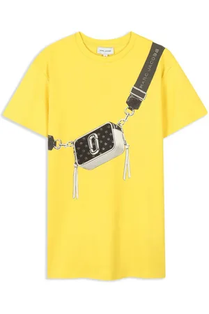 Marc Jacobs Abito giallo con stampa borsa