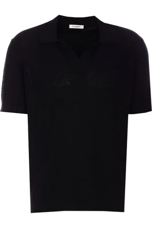 Paolo Pecora Polo nera con texture all-over