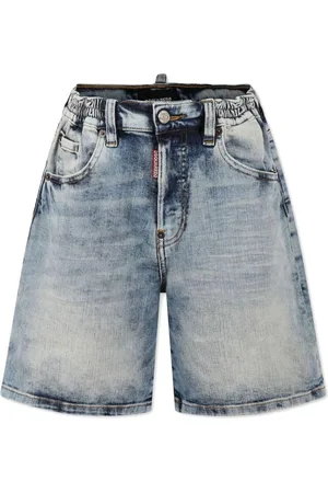 Dsquared2 Bermuda denim effetto schiarito