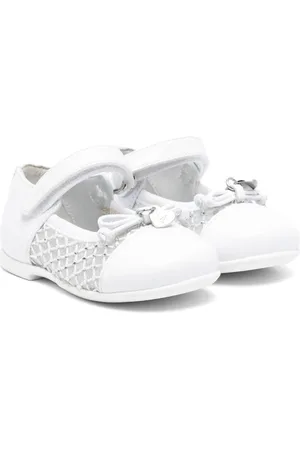 MONNALISA Ballerina bianca con inserti in rete