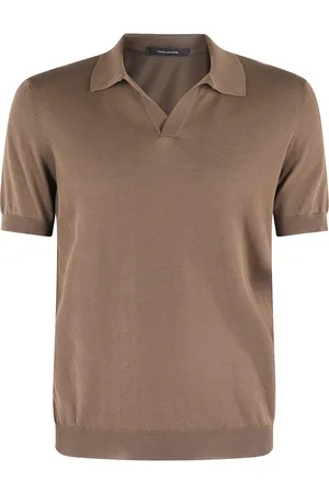 TAGLIATORE Polo Keith in maglia tortora