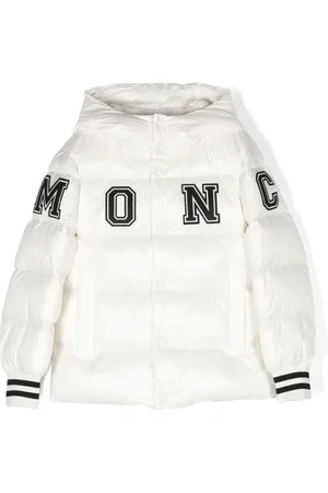 Moncler Piumino bianco logo fronte/retro