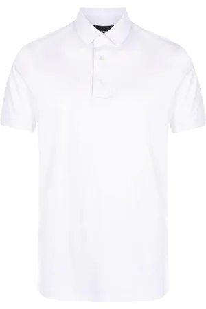 Emporio Armani Polo bianca logo ricamo