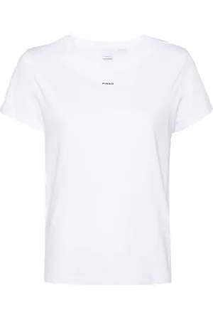 Pinko T-shirt bianca mini logo