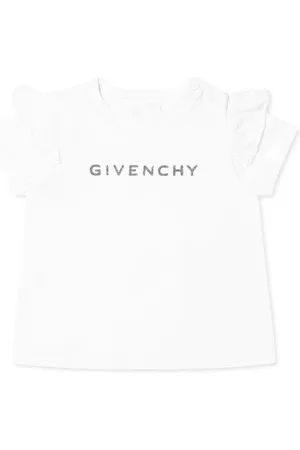 Givenchy T-shirt bianca con ruches neonata