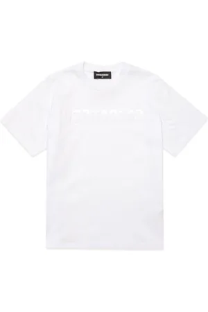 Dsquared2 T-shirt bianca logo lucido
