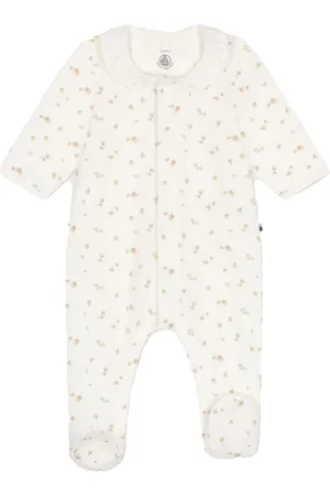 Petit Bateau Tutina bianca fantasia floreale neonato