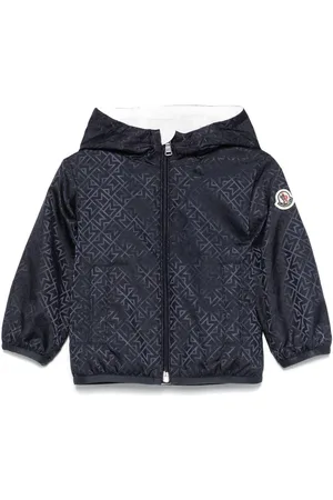 Moncler Giubbino Jonnar blu neonato unisex
