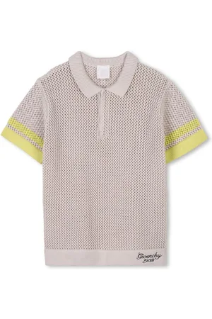 Givenchy Polo crema-gialla traforata