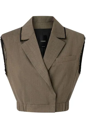 Pinko Gilet Guardami marrone