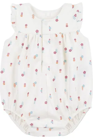 Petit Bateau Tutina crema con fantasia floreale