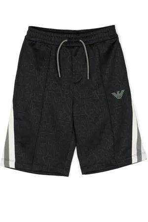 Emporio Armani Bermuda blu logo all-over