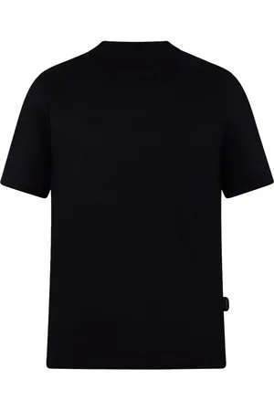 YES T-shirt nera basic mini etichetta laterale