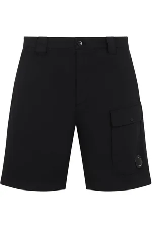 C.P. Company Bermuda nero cargo logo Lens