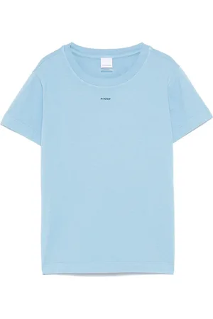 Pinko T-shirt azzurra mini logo
