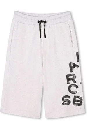 Marc Jacobs Bermuda bianco stampa logo laterale