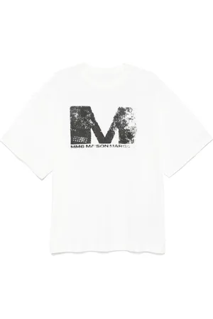 Maison Margiela T-shirt bianca big logo M