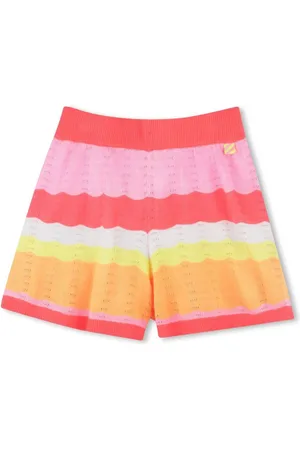 Billieblush Short in maglia con fantasia a righe multicolor