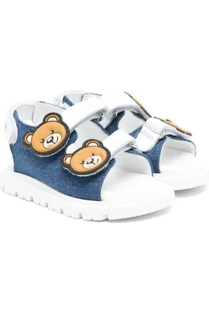 Moschino Sandali neonato in denim con teddy
