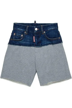 Dsquared2 Bermuda in denim e cotone grigio