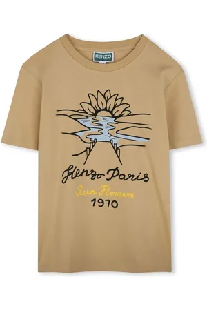 Kenzo T-shirt sabbia sunflowers grafica
