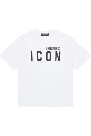 Dsquared2 T-shirt bianco logo icon