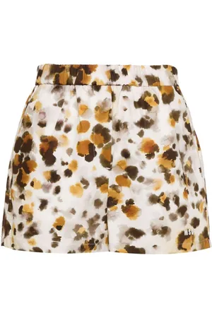 Msgm Short STAMPA "WATERCOLOR LEOPARD"