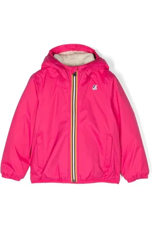 K-Way Giubbino bambina fucsia interno teddy