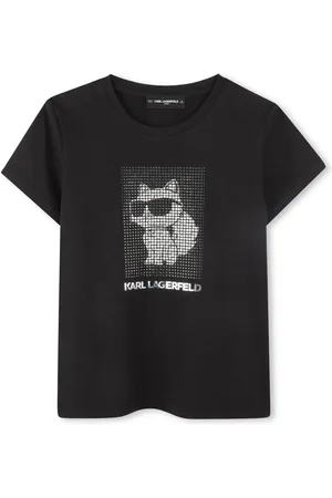 Karl Lagerfeld T-shirt nera cat
