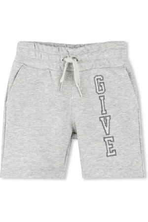 Givenchy Bermuda grigio logato neonato