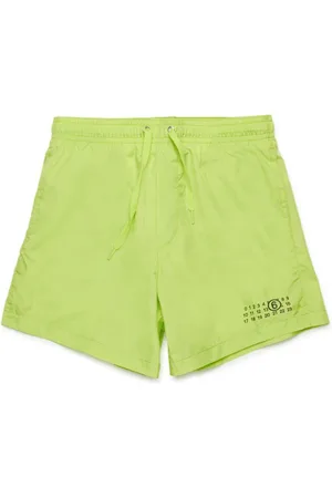 Maison Margiela Costume verde lime logo numerico