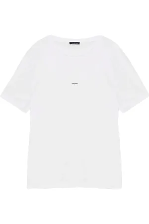 Patrizia Pepe T-shirt bianca mini logo petto