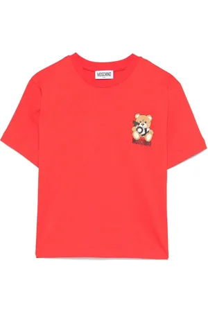 Moschino T-shirt rossa teddy toy