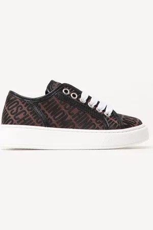 Moschino Sneakers marrone logo all-over