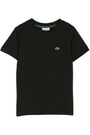 Lacoste T-shirt nera logo ricamo