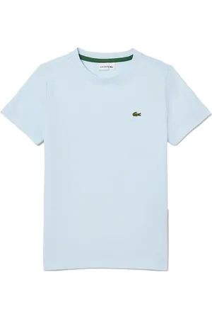 Lacoste T-shirt celeste polvere logo ricamo