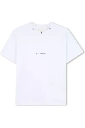 Givenchy T-shirt bianca girocollo con stelle