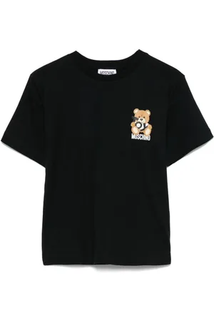 Moschino T-shirt nera teddy toy
