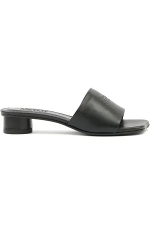 Maison Margiela Sandalo nero fascia logo numerico