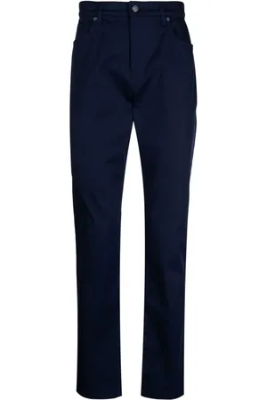 Moschino Pantalone blu etichetta logo sul retro