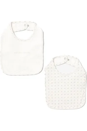 Emporio Armani Set bavette beige logate (2pz)