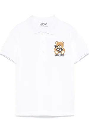 Moschino Polo bianca mini Teddy Toy