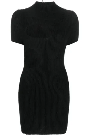Maison Margiela Abito Donna Nero Lana